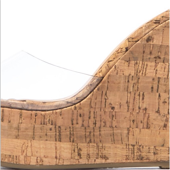 🔥HOT “Sahara” Clear  cork wedge - Picture 5 of 9